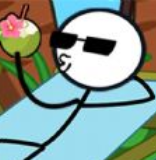 火柴人海边度假