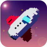 太空飞行像素火箭