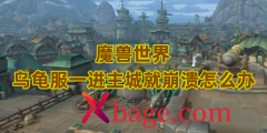 魔兽世界乌龟服一进主城就崩溃怎么办