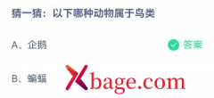 <b>蚂蚁庄园：以下哪种动物属于鸟类</b>