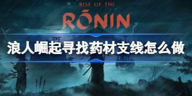 浪人崛起寻找药材支线怎么做 浪人崛起寻找药材支线攻略