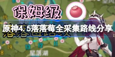 原神4.5落落莓全采集路线分享 原神4.5落落莓采集位置一览