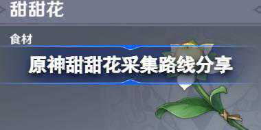 原神甜甜花在哪里采集 原神甜甜花采集路线分享