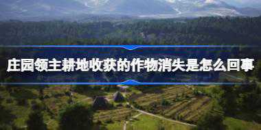 庄园领主耕地收获的作物消失是怎么回事 庄园领主耕地收获的作物消失原因介