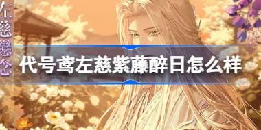 代号鸢左慈紫藤醉日怎么样 代号鸢5.9新地宫介绍