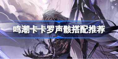 鸣潮卡卡罗声骸怎么搭配 鸣潮卡卡罗声骸搭配推荐