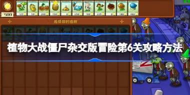植物大战僵尸杂交版冒险第6关怎么打 植物大战僵尸杂交版冒险第6关攻略方法