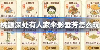 桃源深处有人家伞影垂芳怎么玩 伞影垂芳萝学二三事活动介绍