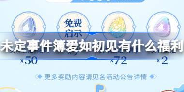 未定事件簿爱如初见有什么福利 未定事件簿四周年福利活动介绍